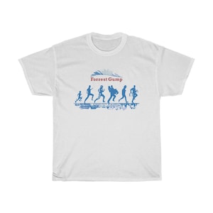 FORREST GUMP RUN Männer T-Shirt in weiß Größe S bis 5xl