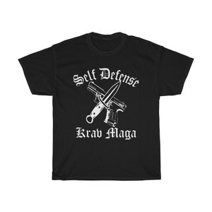 Krav Maga Self Defense Israeli Army Men's Red Navy Black T-Shirt Size S to 5XL