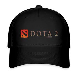 Dota 2 Heroe Logo Men's Black Baseball Cap Hat Adult Size