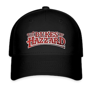 The Dukes of Hazzard Movie Logo Men's Black Baseball Cap Hat Adult Size