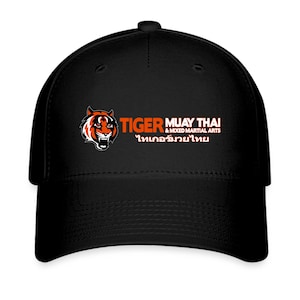 Gorra de béisbol flexible Tiger Muay Thai - Gorra de gimnasio para artes marciales