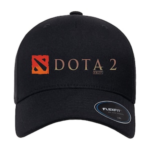 Dota 2 Heroe Logo Men&#39;s Black Baseball Cap Hat Adult Size