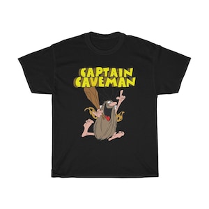 Lustiges Captain Caveman Herren T-Shirt in Navy Schwarz Größe S bis 5XL