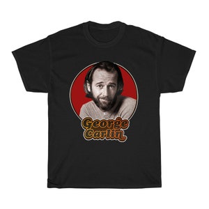 George Carlin Stand Up Comedy Icon Men&#39;s Navy Black Grey T-Shirt Size S to 5XL