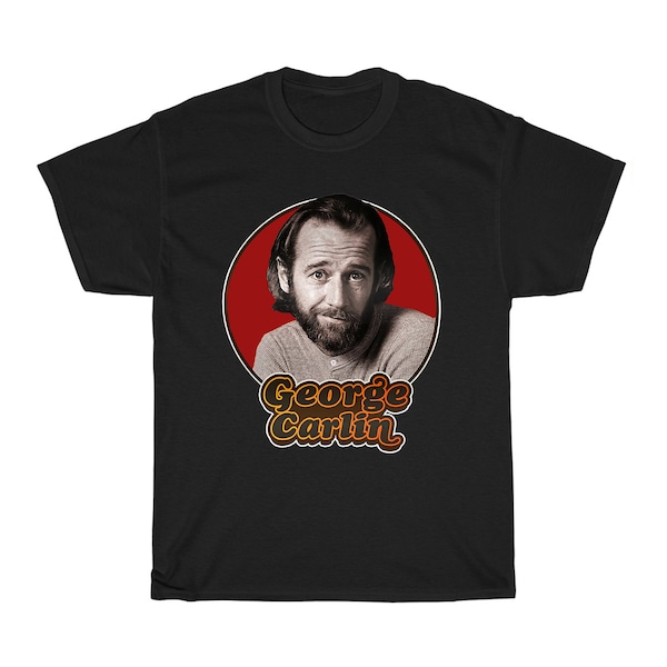George Carlin Stand Up Comedy Icon Men's Navy Black Grey T-Shirt Size S to 5XL