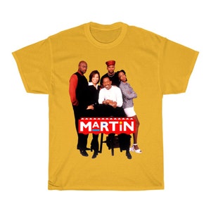 Martin Retro TV Show Men&#39;s Gold Blue Grey Navy T-Shirt Size S to 5XL