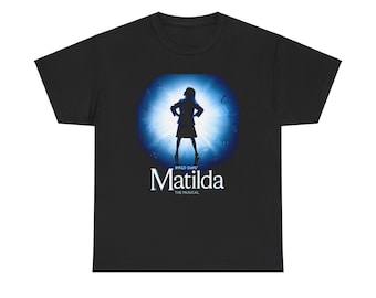 Matilda The Musical Logo Men&#39;s Black Navy White T-Shirt Size S to 5XL