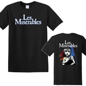 Les Miserables Broadway Musical Show Logo Men&#39;s Navy Black T-Shirt Size S to 5XL