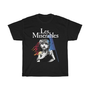 Les Miserables Broadway Musical Show Men&#39;s Black T-Shirt Size S to 5xl