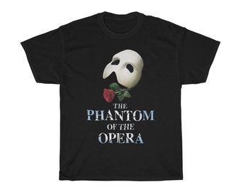 The Phantom of the Opera Famous Broadway Musical Show Black T