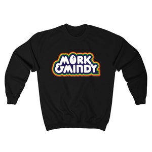 Mork & Mindy 70s Movie Men&#39;s White Grey Black Sweatshirt Size S to 3XL