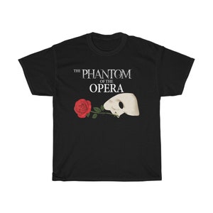Fantôme de l'opéra Broadway Musical T-shirt noir pour homme Taille S à 5XL