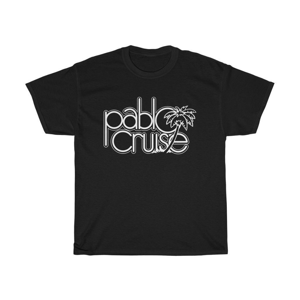 Pablo Cruise Logo Stepbrothers Men's Black Blue Navy T-shirt Size