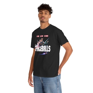 SpaceBalls Space Balls Sci-Fi Retro Movie Men&#39;s Black T-Shirt Size S to 5XL