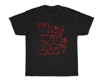 That '70s Show T-Shirt: Retro TV Show Logo, Men's Black Tee