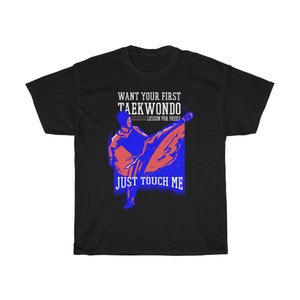 Taekwondo Korean Martial Arts Quotes Slogan Men&#39;s Black T-Shirt Size S to 5XL