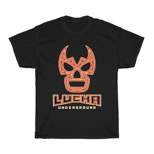 Lucha Libre Underground Logo Wrestling Legend Men&#39;s Navy Black Grey T-Shirt Size S to 5XL