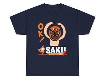 桜庭和志 Tシャツ：日本の総合格闘技レジェンド - ブラウン ネイビー
