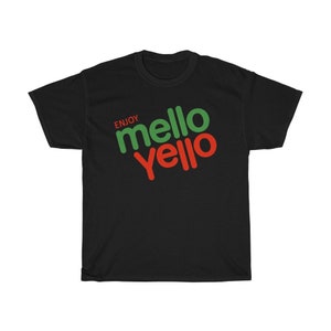 Cole Trickle Enjoy Mello Yello Men's White Black Navy T-Shirt Size S to 5XL