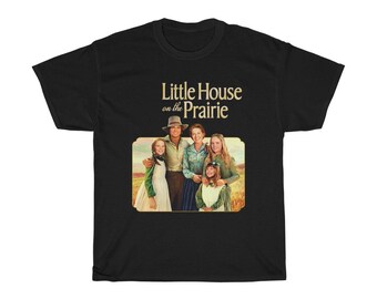 Little House on The Prairie Classic TV Show Men's Navy Black T-Shirt Size S to 5XL