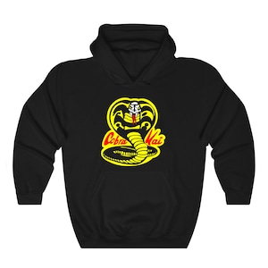 Karate Kid Cobra Kai Logo Miyagi Do Men&#39;s Black Hoodie Sweatshirt Size S to 5XL