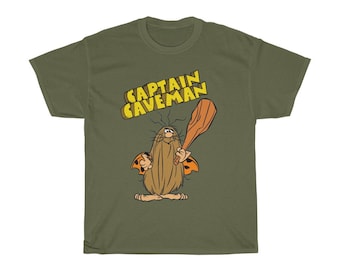 T-shirt dessin animé rétro Captain Caveman