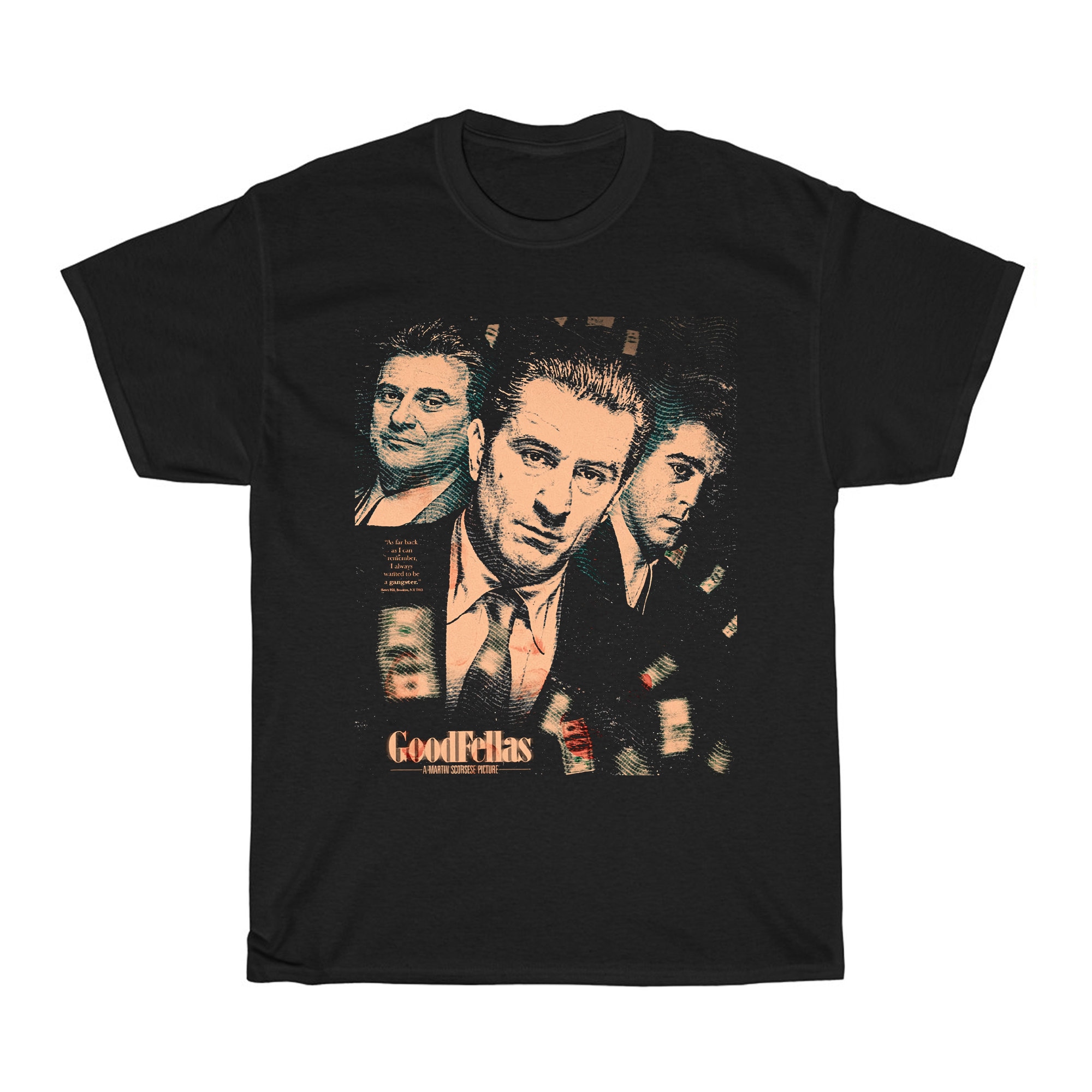 Goodfellas Mafia Gangster Movie Men's Black T-shirt Size S to 5XL
