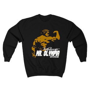 Arnold Schwarzenegger Mr. Olimpia Men&#39;s Navy Black Sweatshirt Size S to 3XL