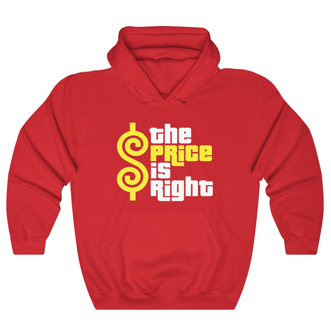 The Price is Right TV Show Red Black Navy Hoodie Sweatshirt Size S to