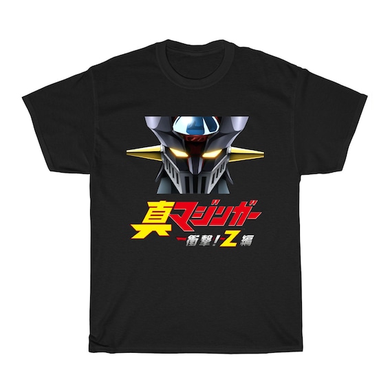 Shin Mazinger Z Japan Mecha Robot Anime Men's Navy Black T