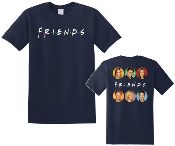 90s FRIENDS フレンズ Tシャツ FRIENDS 90's TV Show Men's Navy Black White T-shirt Size S to 5XL