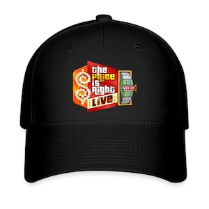 The Price is Right Live TV Show Logo Men's Black Baseball Cap Hat Adult Size