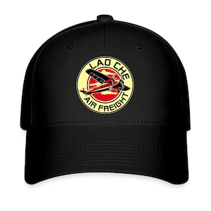 Lao Che Air Freight Logo Men's Black Baseball Cap Hat Adult Size