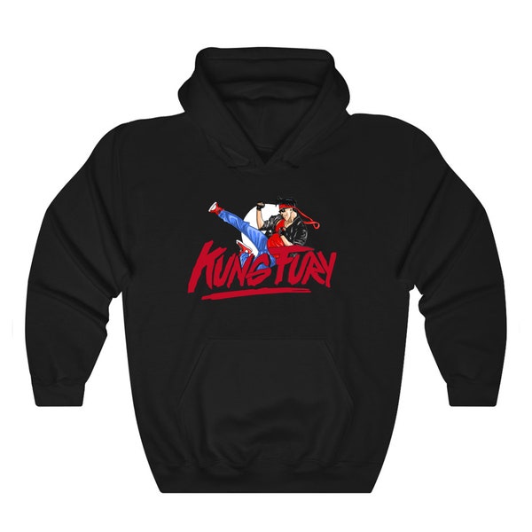 Kung Fury Game Movie Action Herren Black Navy Hoodie Kapuzenpullover Größe S bis 5XL