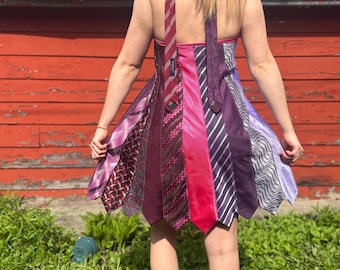 Neck Tie Neckholder Kleid
