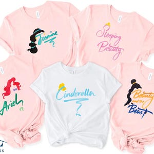 Camiseta de princesa de Disneyland, camiseta de viaje de vacaciones de Disney, camiseta de Mickey Mouse de Disney, camiseta de viaje familiar de Disney 2025, letra de Disney