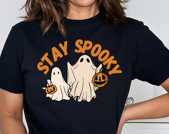 Halloween  Shirt Skeletons Happy Halloween Shirt Halloween Shirt Tee Shirt T-shirt Oversize Tee Shirt Comfort Colors, Stay Spooky 2