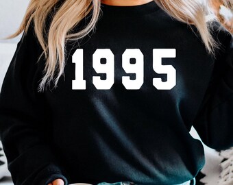50.Geburtstag Sweatshirt, 1995 Vintage Geburtstag Sweatshirt, 40.Geburtstag Sweatshirts für Frauen Männer, personalisierter Geburtstag FStyle 1995 (SWT)