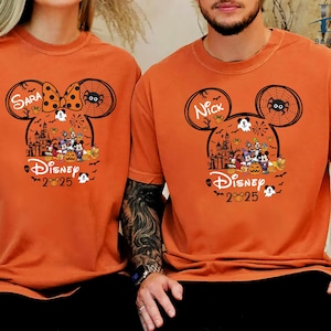 Disney Halloween Couple Tshirt , Matching Halloween Family shirts, Disneylan Shirt, Kid Halloween Party Shirt, disney 2025 hlwn