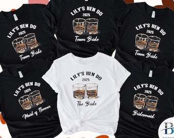 Personalised Hen Party T Shirts, Team Bride T Shirt, Hen Party Shirt, Bachelorette Party Shirt, Bachelorette Shirt, Vintage Hen Do