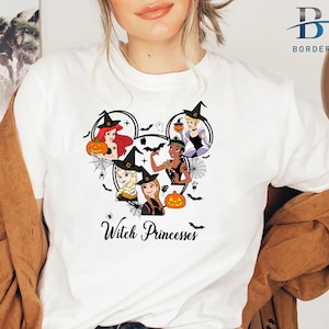Witch PrincessesHalloween shirt, ladies funny Halloween shirt, Halloween Gift, Tshirt , trick or treat, kids tee, Witch Princesses