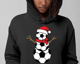 Retro Merry Santa Pullover,Retro Weihnacht Shirt,Retro Weihnachtsshirt, iPrintasty Christmas,Merry-Football(Hoodie)