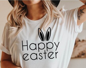 Bunny Shirt \ Floral Rabbit Shirt \ Spring T-shirt \ Easter T-shirt \ Bunny Shirt \ Animal Lover \ Nature Lover