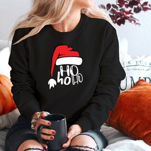 Plaid Print Christmas Tree sweatshirt, Christmas sweatshirt, Holiday SweatShirt, Women&#39;s Christmas Shirt, HOHO (SWT)