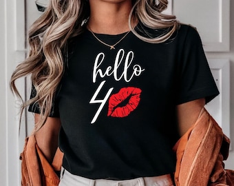 Camiseta de 40 cumpleaños (Reino Unido), Hola 40 cumpleaños, Camisetas de 40 cumpleaños para mujeres y hombres, Regalo de cumpleaños personalizado para mamá, Hola 40, Hola beso