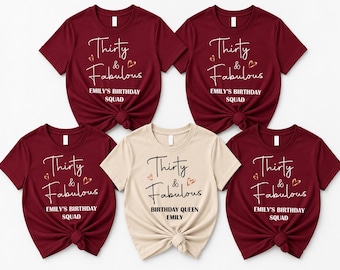 Custom 30th Birthday 1996  T-Shirt,Birthday  Group Shirts, Squad matching tees, Bold 30