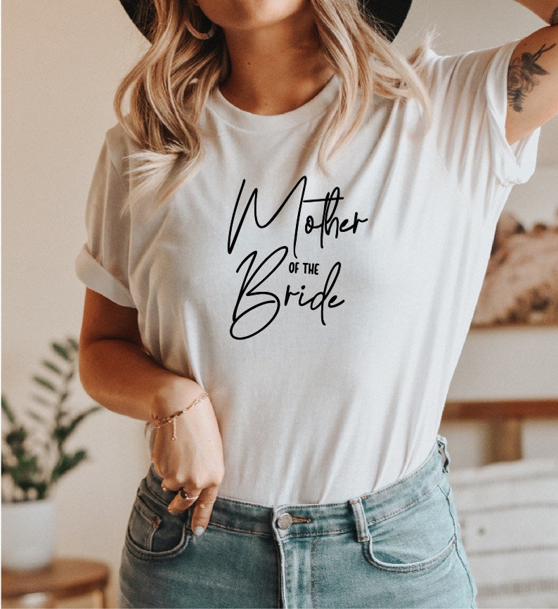 Mother of the Bride Shirt, Bridal Party Shirts, Bride Shirt, Bridesmaid Shirts, Bachelorette Party Hen Party Tshirt image 4