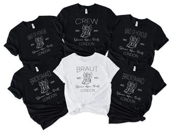 Camisetas personalizadas para despedidas de soltera, camisetas de equipo de novia, camisetas de despedida de soltera, camisetas de despedida de soltera, camisetas de despedida de soltera, camisetas de boda