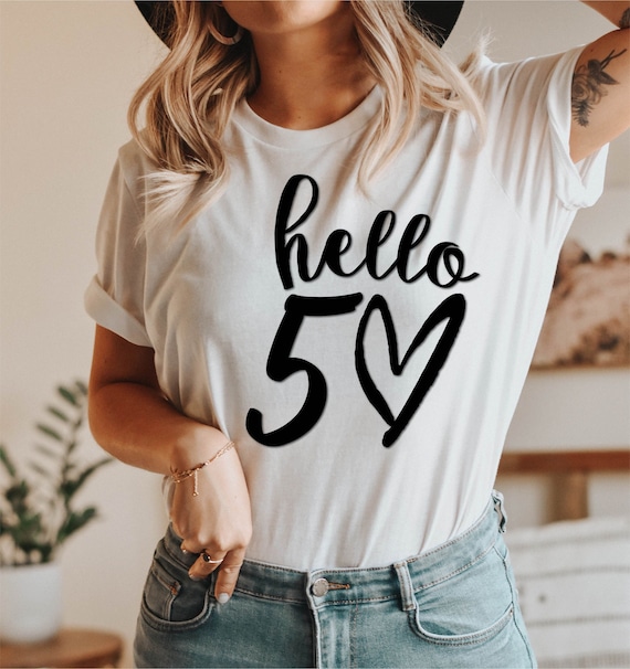 Camiseta de cumpleanos numero 50 uk Hola 50 cumpleanos Camisetas de 50 cumpleanos para mujeres hombres Regalo de cumpleanos personalizado para mama Hola 50 Etsy Mexico