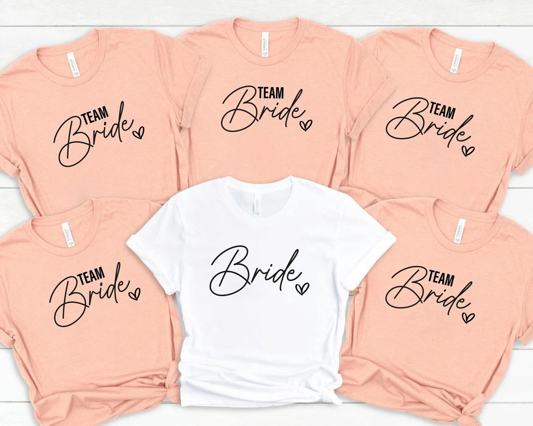Team Bride Shirts, Bride Shirt, Bachelorette Party Shirts, Bridesmaid ...
